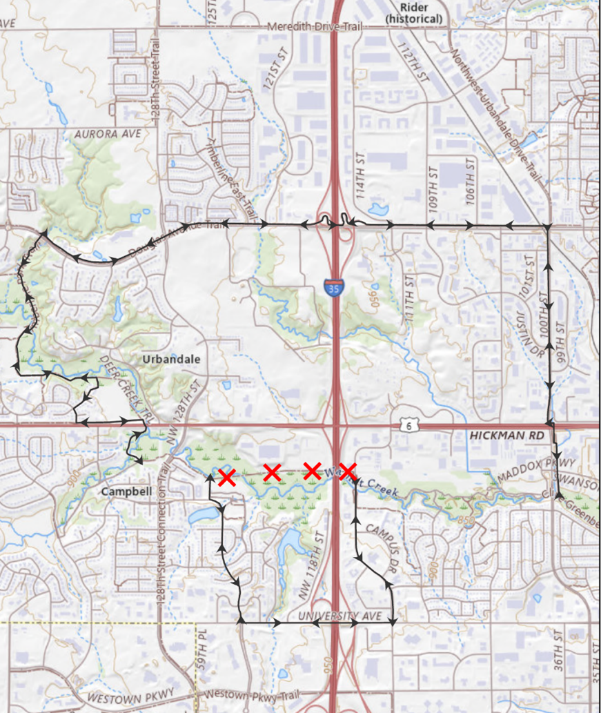 Greenbelt Trail detours