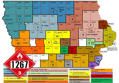 Hazardous material by county