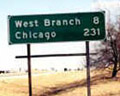 Distance sign
