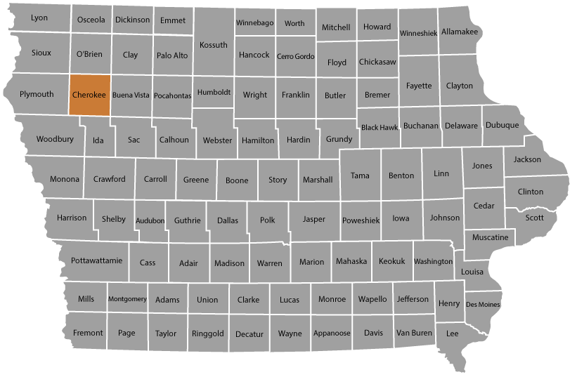 state map with links to county maps