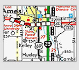 Iowa map