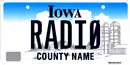 Amateur radio call letter plate