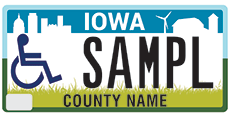 Persons with Disabilities plate 