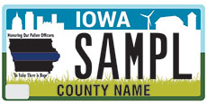  Fallen peace officer plate