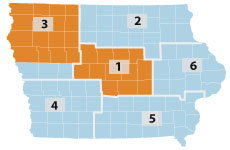 District 1 and 3