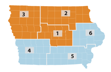 Map district 1,2 and 3