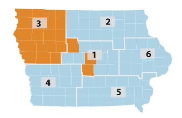 District 3 plus Story County and Polk County