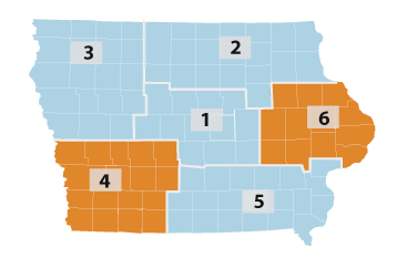 Map of district 3 and district 4