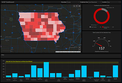 Dashboard for Safety Map