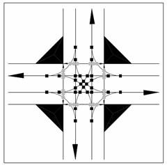 Standard two-lane conflict points