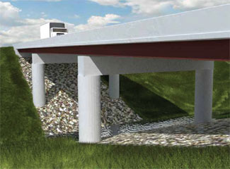 artist rendering of U.S. 6 bridge over Keg Creek